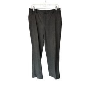 Ralph Lauren Gray Office Career Wool Blend Straight Leg Dress Pants Size 12
